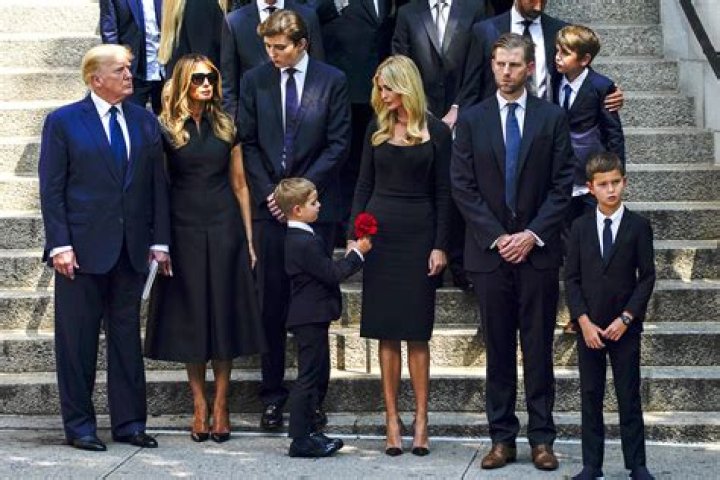 Barron Trump's Poignant Appearance At Ivana Trump's Funeral