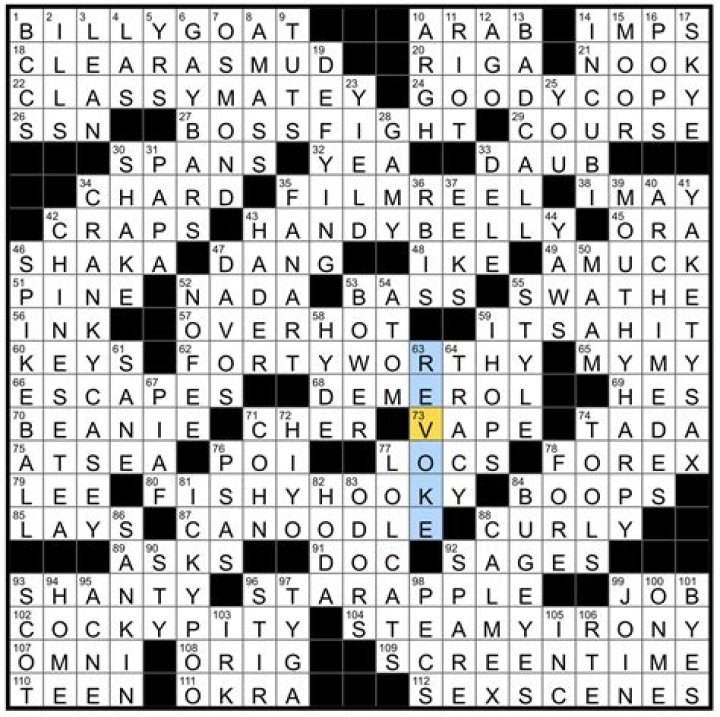 Crossword Puzzle Solution: Animal Snuggling In Scarlet Slumber