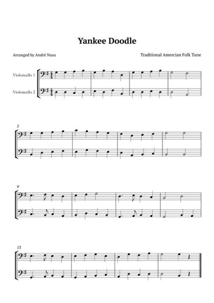 Download Yankee Doodle Sheet Music: Play The Iconic American Tune