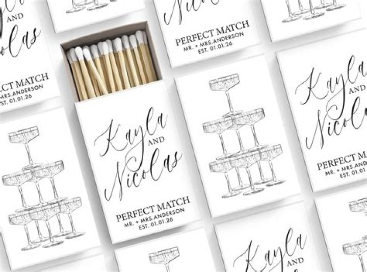 Elegant Wedding Match Books For Your Perfect Match