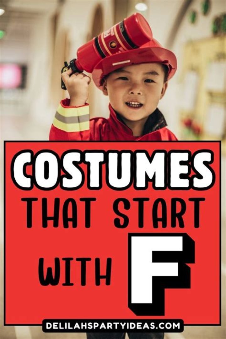 Eye-Catching Letter F Costumes For Every Occasion
