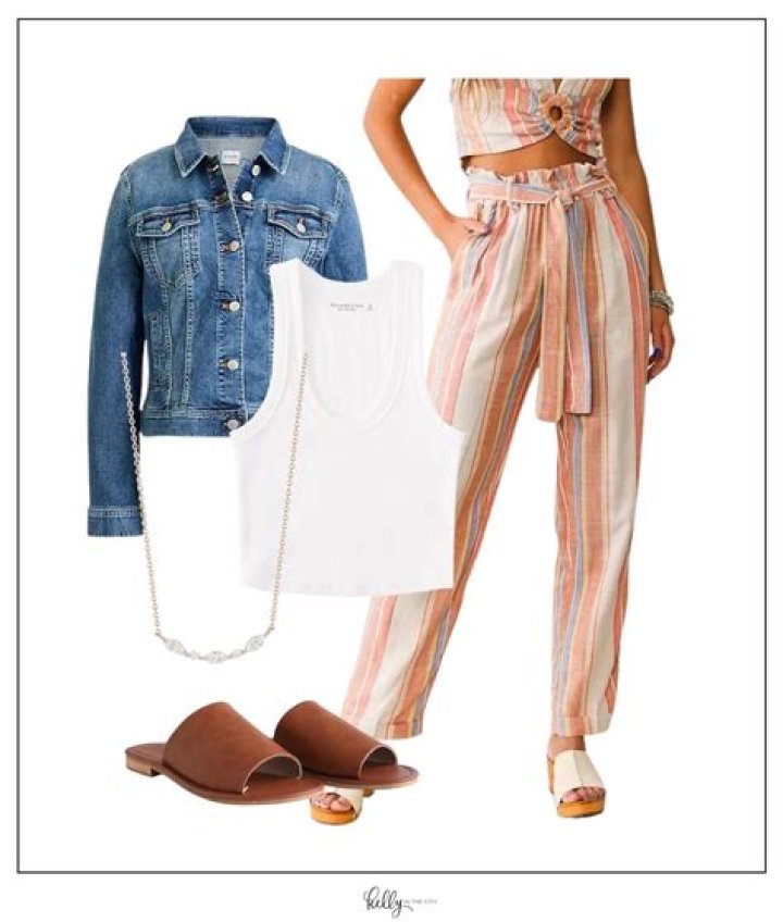 Versatile And Stylish: Elevate Your Wardrobe With Blue And White Striped Outfits